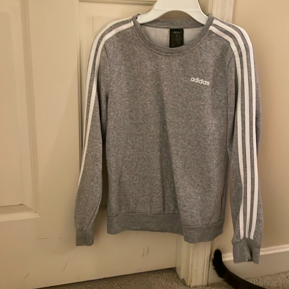 Gray Adidas crewneck
